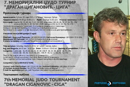 Memorijalni džudo turnir Dragan Ciganović Ciga 2015